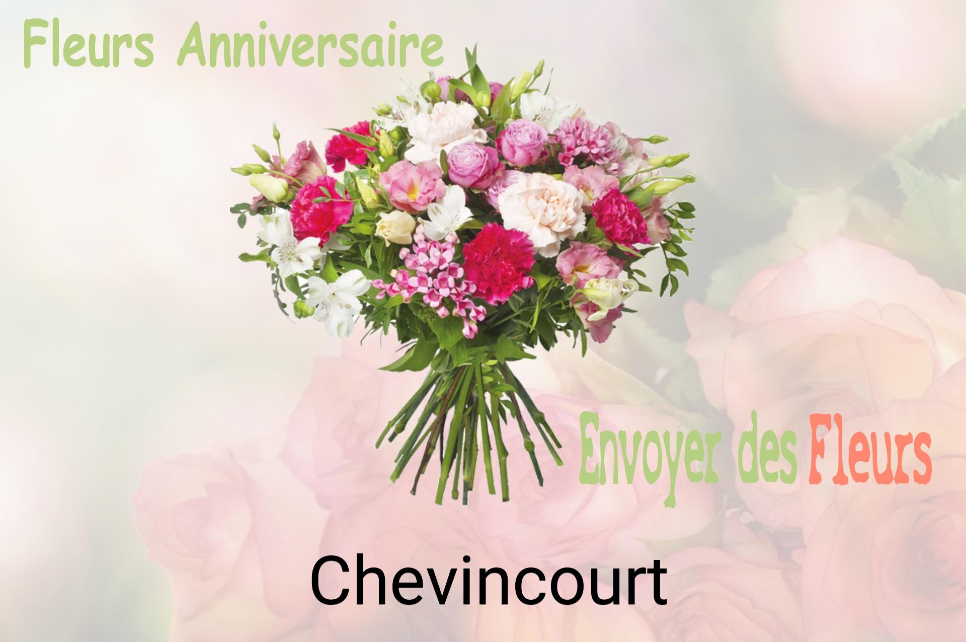 Bouquet de fleurs d’anniversaire livré à Chevincourt