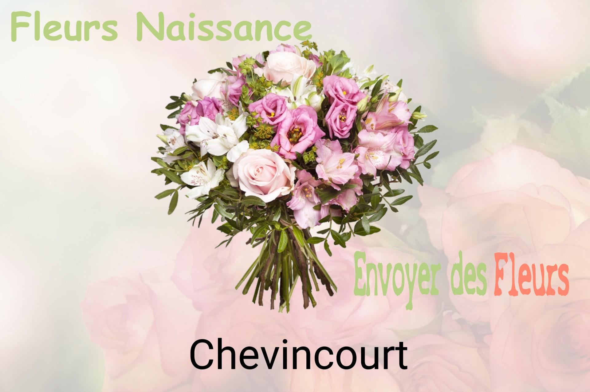Bouquet de fleurs de naissance livré à Chevincourt