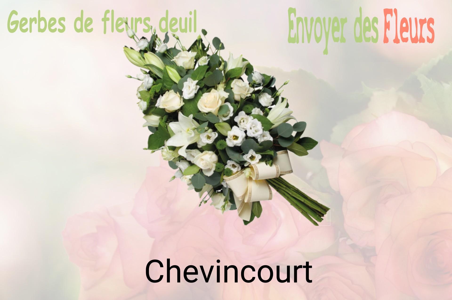 Gerbe de fleurs de deuil livrée à Chevincourt